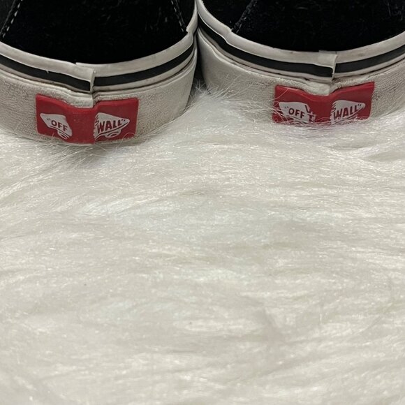 Vans Off The Wall Black White High Top Skateboard Shoes 721277  Women's  Size 10 - Picture 10 of 16